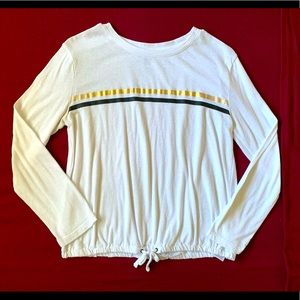 White old navy long sleeve blouse